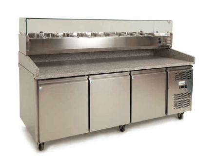 Kingfisher Granite Top Refrigerated Prep Counter (PZ2600S)
