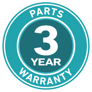 3-year parts warranty