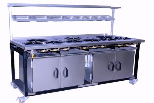 SW Cookers 9 Burner Indian Range Cooker