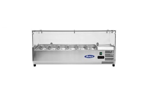 Atosa VRX Glass Screen Topping Unit – 6 x 1/4GN